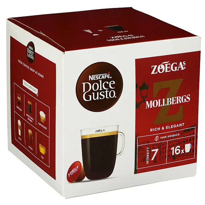 Hovedbilde Dolce Gusto Zoegas Mollbergs 136g. 3 pk à 16stk