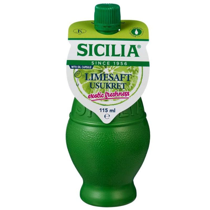 Limesaft 115ml sicilia 12 flasker