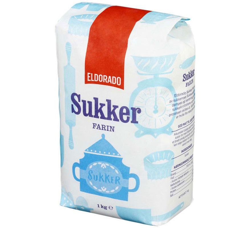 Sukker 1kg eldorado 10 poser à 1kg