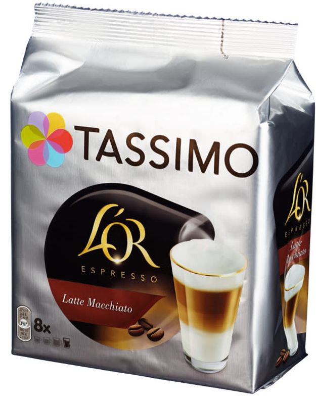 TASSIMO L'OR LATTE MACCHIATO 5 pakker a' 8 stk.