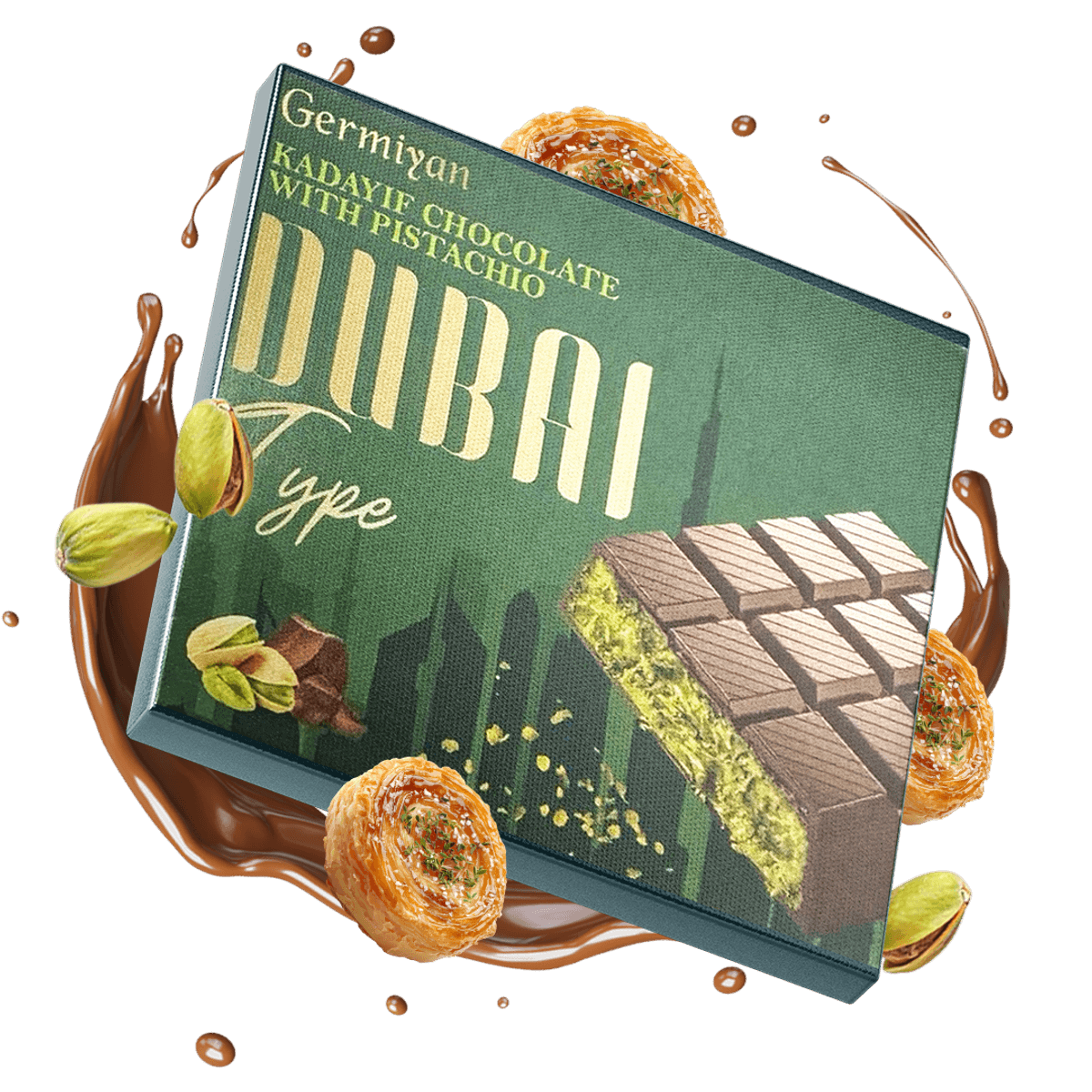 Germiyan Dubai Sjokolade100g