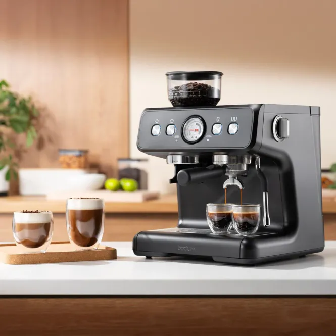 Hovedbilde BODUM Espresso Machine Bistro med kaffekvern