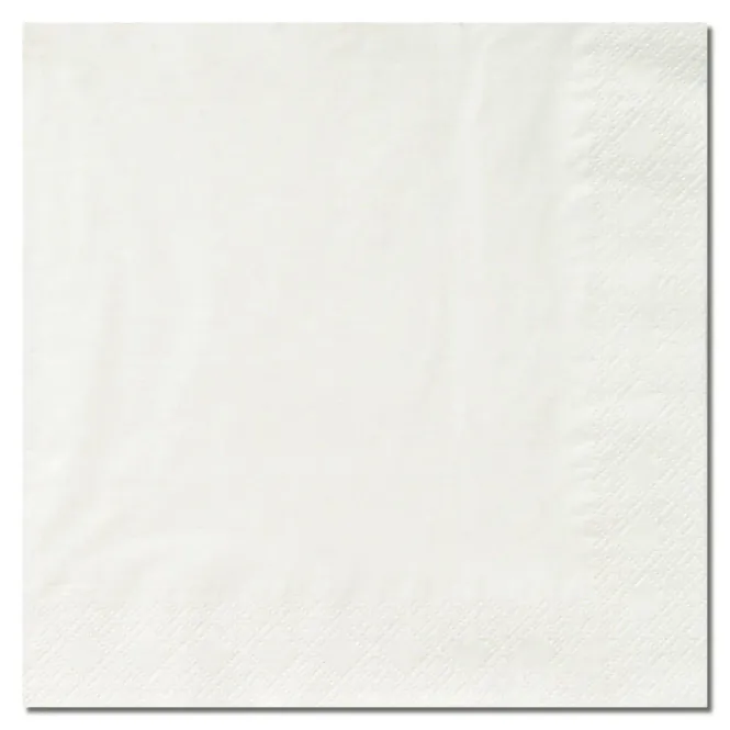 Hovedbilde Servietter Hvit 12X12cm 2Lag 350stk