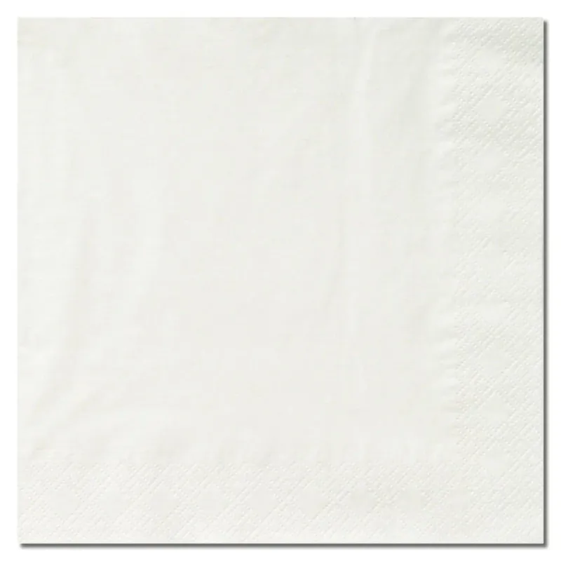 Servietter Hvit 12X12cm 2Lag 350stk