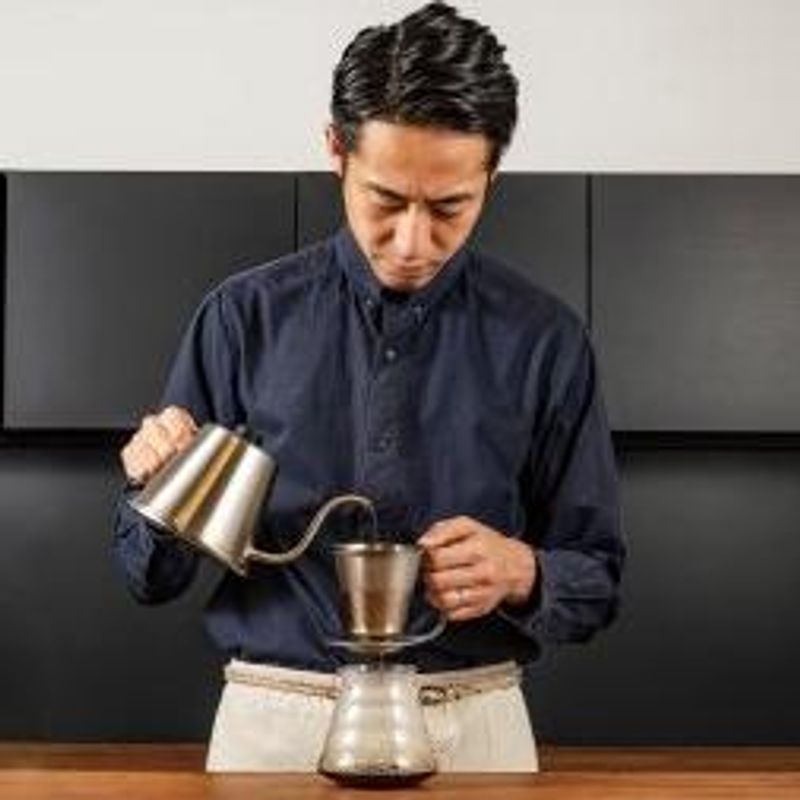 HARIO dobbel mesh metallfilter med stativ KDD-02-HSV