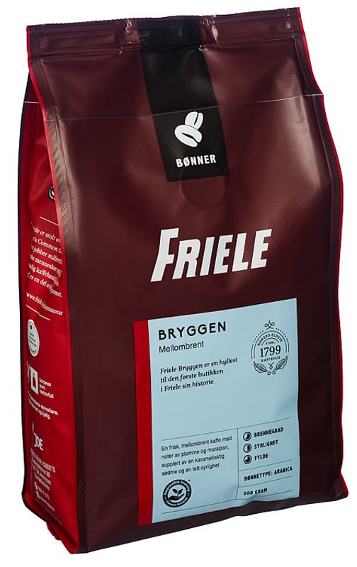 Friele Bryggen mellombrent bønner 500g