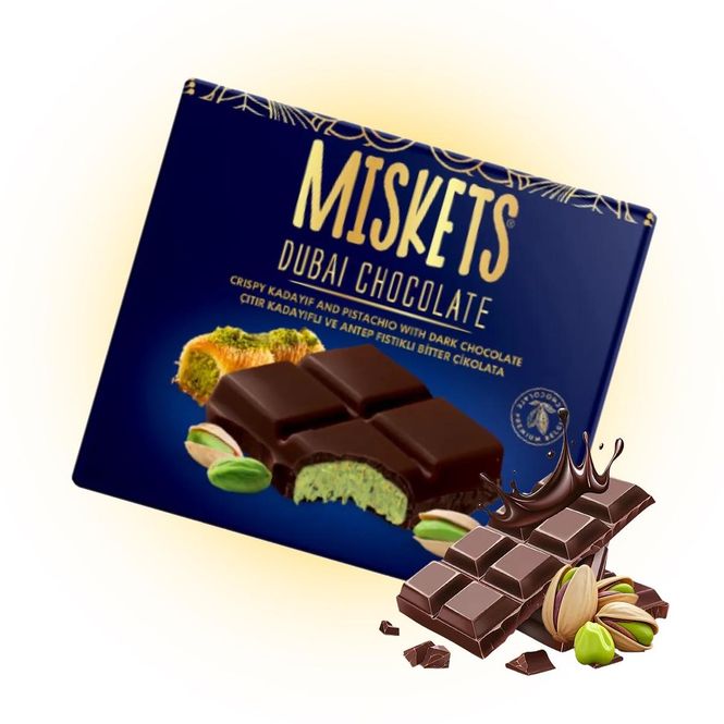 Hovedbilde Miskets Dubai Mørk Sjokolade 100g