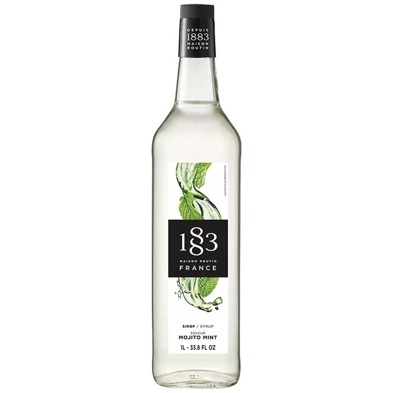 1883 Maison Routin - Mojito Mint 1L Glassflaske - Kaffe- og cocktailsirup