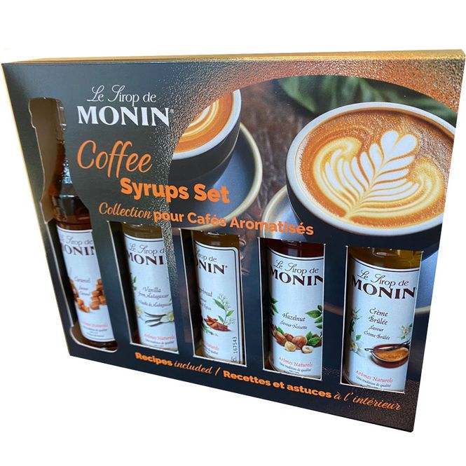 Hovedbilde Monin Gavesett Kaffesirup 5 flasker x 50ml. 