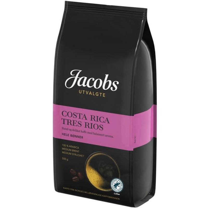 Costa rica tres rios hele bønner 500g