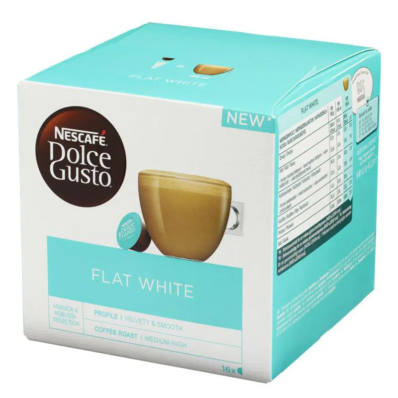Flat White 16Kapsler Dolce Gusto X 3 esker. 48 stk. 